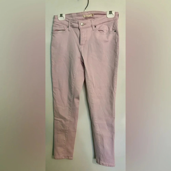 Levi’s women 711 skinny stretch mid rise pale mauve 4-way stretch button and zip - Picture 1 of 6